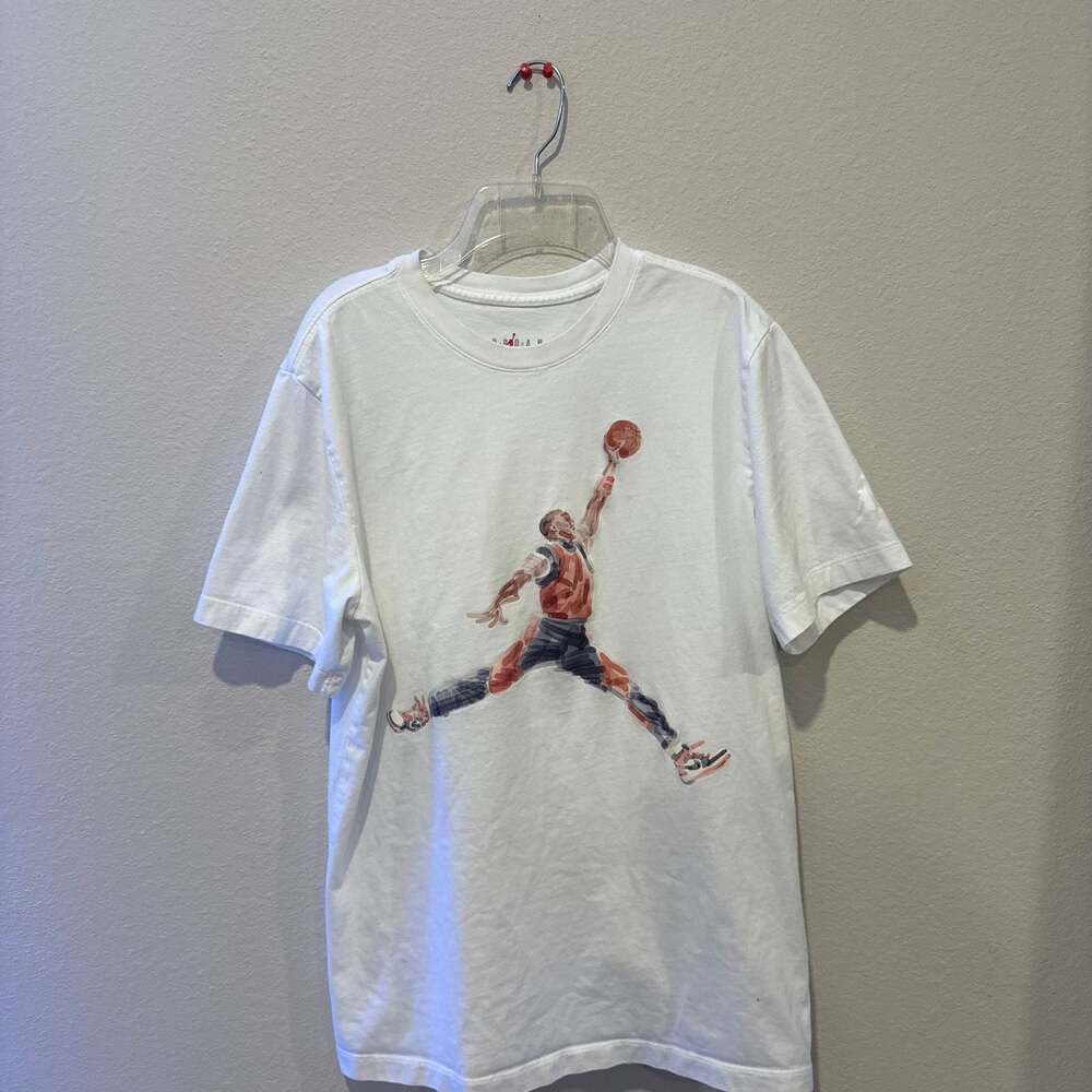 Nike Jordan Watercolor Jumpman Men's Graphic T-Shirt White FN5980-100